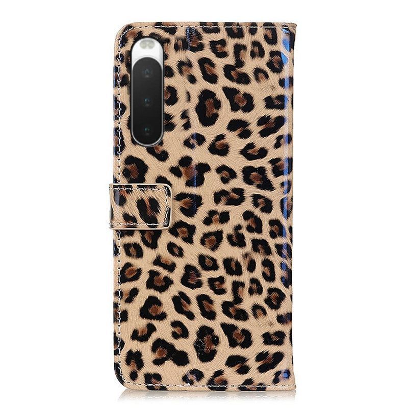 δερματινη θηκη Sony Xperia 10 IV Leopard Skin Effect